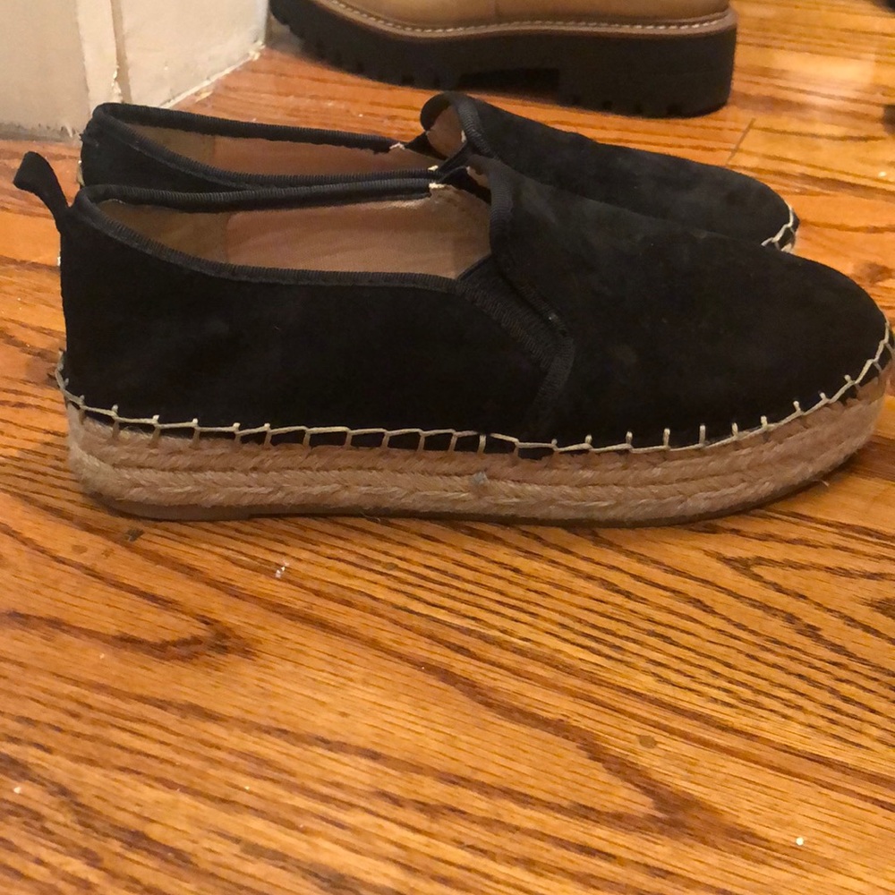 Sam Edelman black suede espadrilles